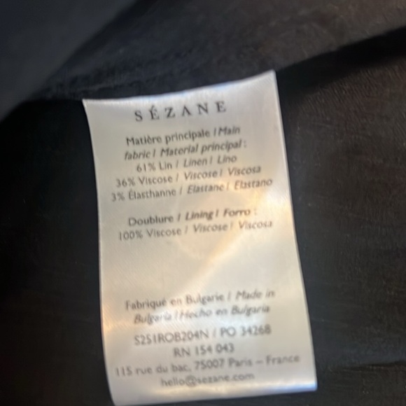 Sezane Solene Black Strapless Midi Dress Size 8 - Picture 10 of 11